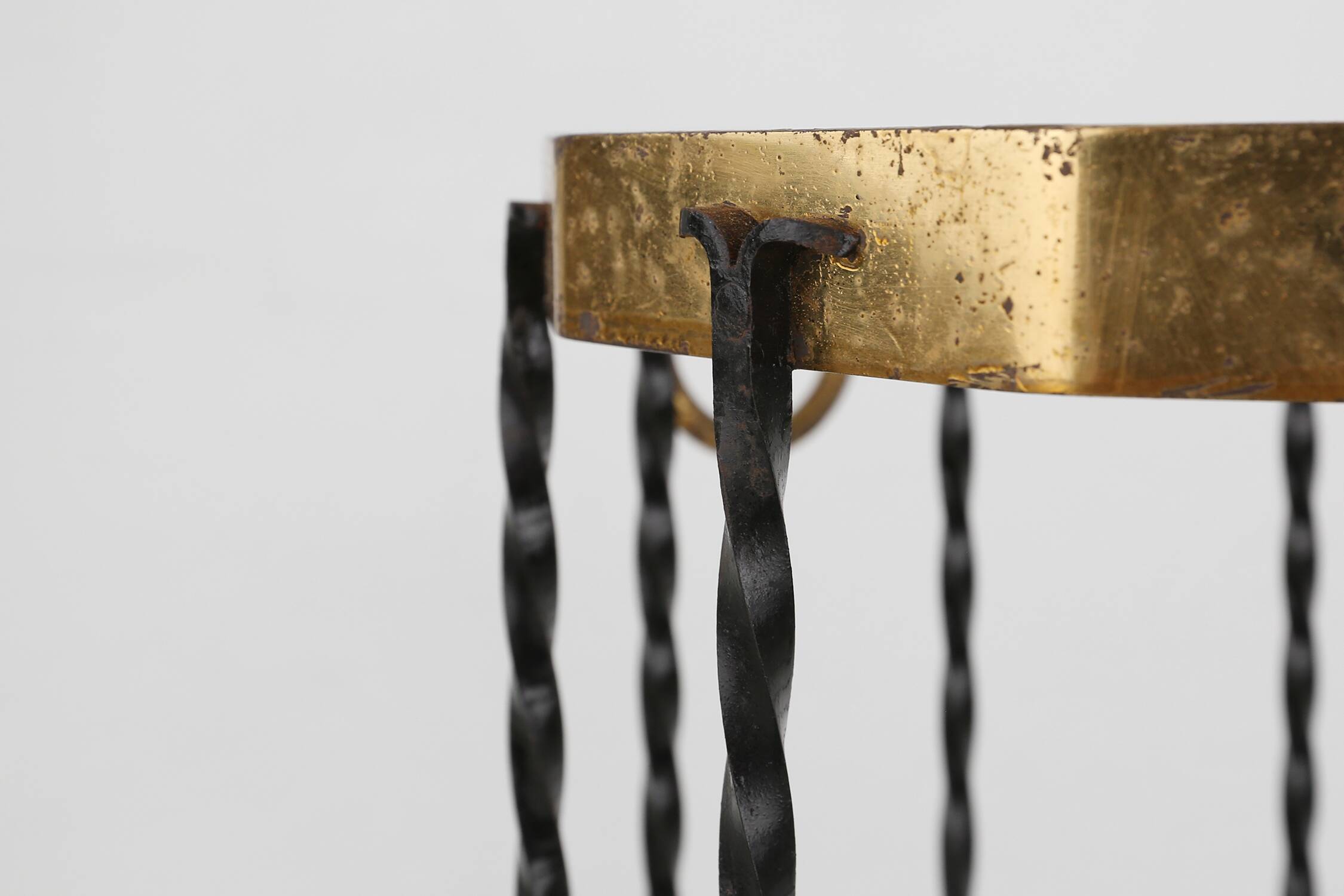 Stylish robust mid-century umbrella stand, France ca. 1950