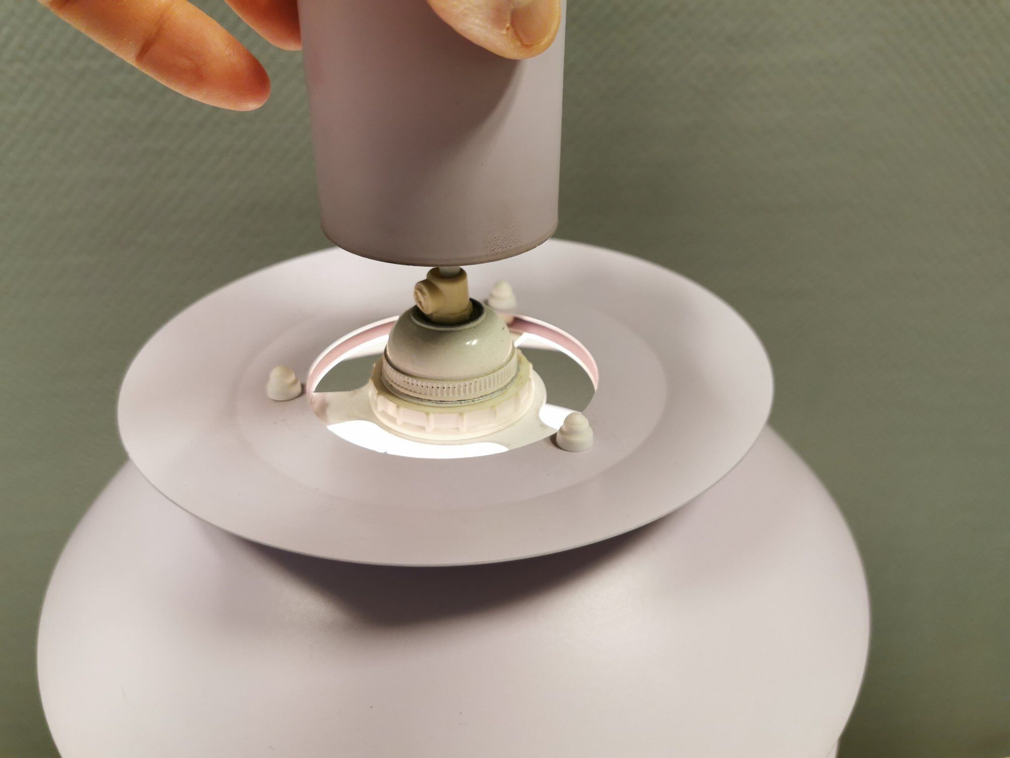 Hanging lamp, from Danish E.S Horn Lighting.