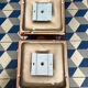 Pair of Hustadt Leuchten ceramic wall lights