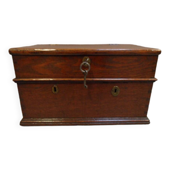 Antique oak  filing box