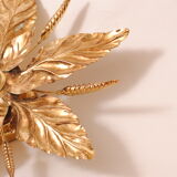 Ceiling lamp flower golden leaves