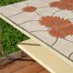 Ceramic coffee table Vallauris "Sunflower" signed Barrois