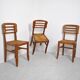 3 chaises style Pierre Cruege 1950