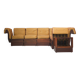 1970s Modular Beechwood Sofa by Frigerio – Original Fabric Upholstery, Set of 6