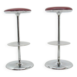 Paire de tabourets de bar, 1980s