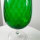 Italian vase in green blown glass