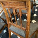 Series of 6 chairs at the etruscan directoire d'epoque in mahogany, 1800