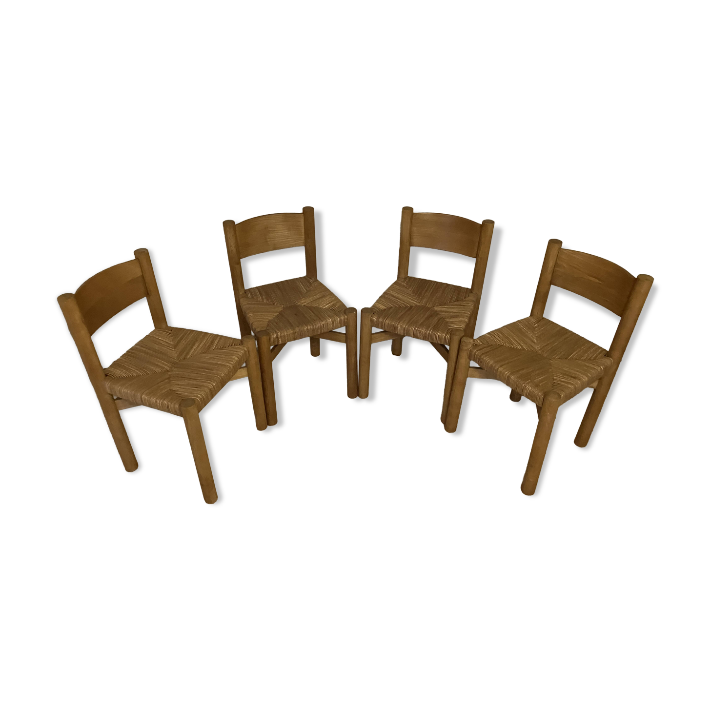 set of 4 chairs model "Meribel" by Charlotte Perriand