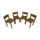 set of 4 chairs model "Meribel" by Charlotte Perriand