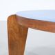 Blue lacquered wooden coffee table - 1950s