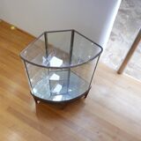 Vitrine courbée anglaise du début du 20ème siècle