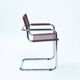 Chaises Bauhaus en cuir, Fasem 1980s