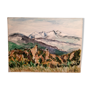 Peinture à l’huile sur toile