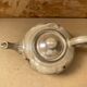 Antique teapot vallauris la roue ceramic beige vintage #b276