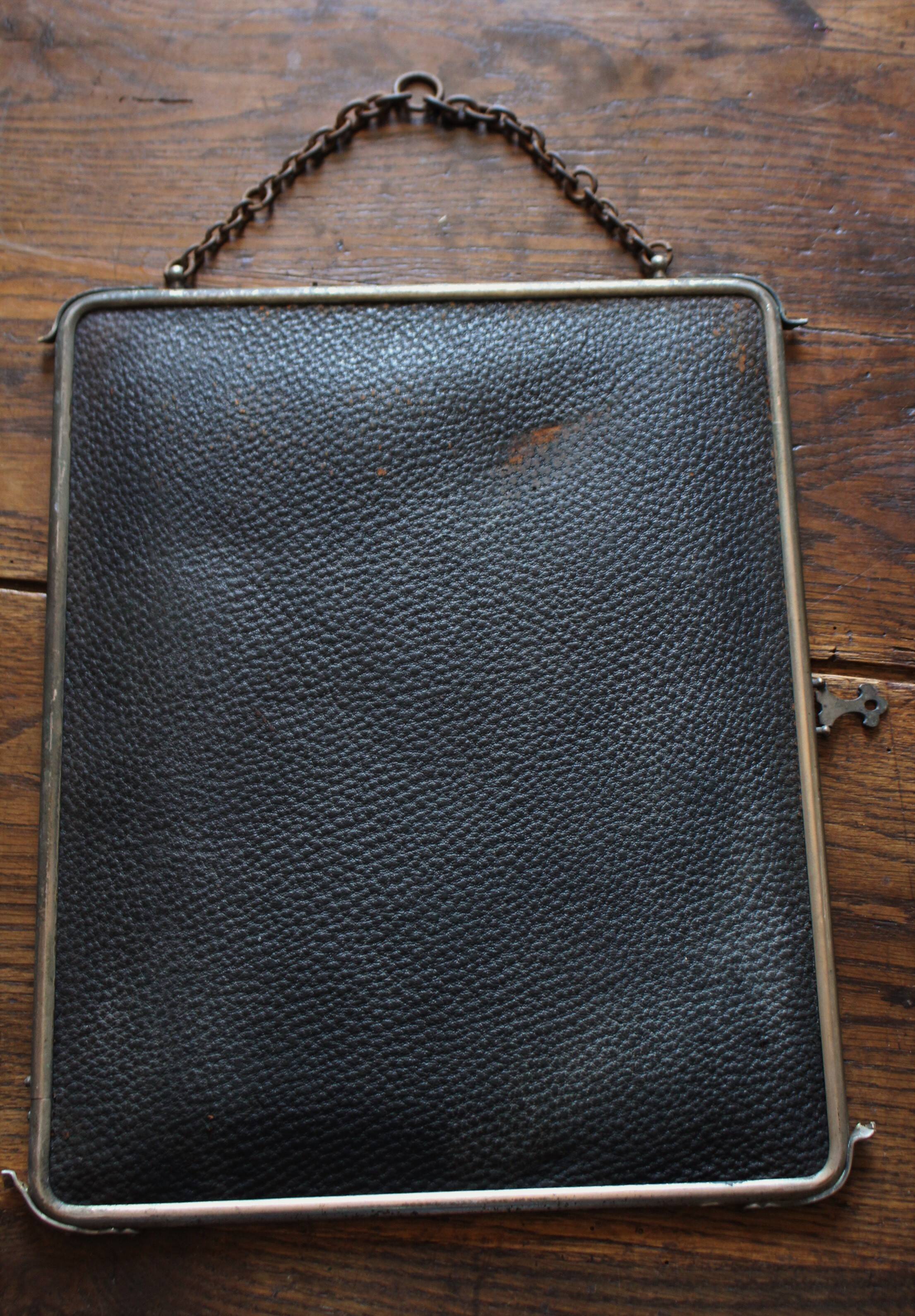 Large barber mirror with chain