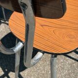 set of 4 formica chairs and table / vintage