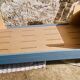 Coloured wooden child's bed in perfect condition