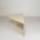 Table basse en travertin Mid-Century avec plateau triangulaire, années 1970