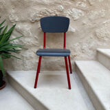Vintage painted school chair