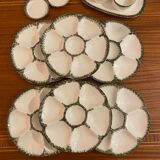 6 oyster plates, 3 ramekins and 2 Gien cups