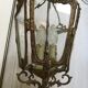 Lanterne de vestibule en bronze doré