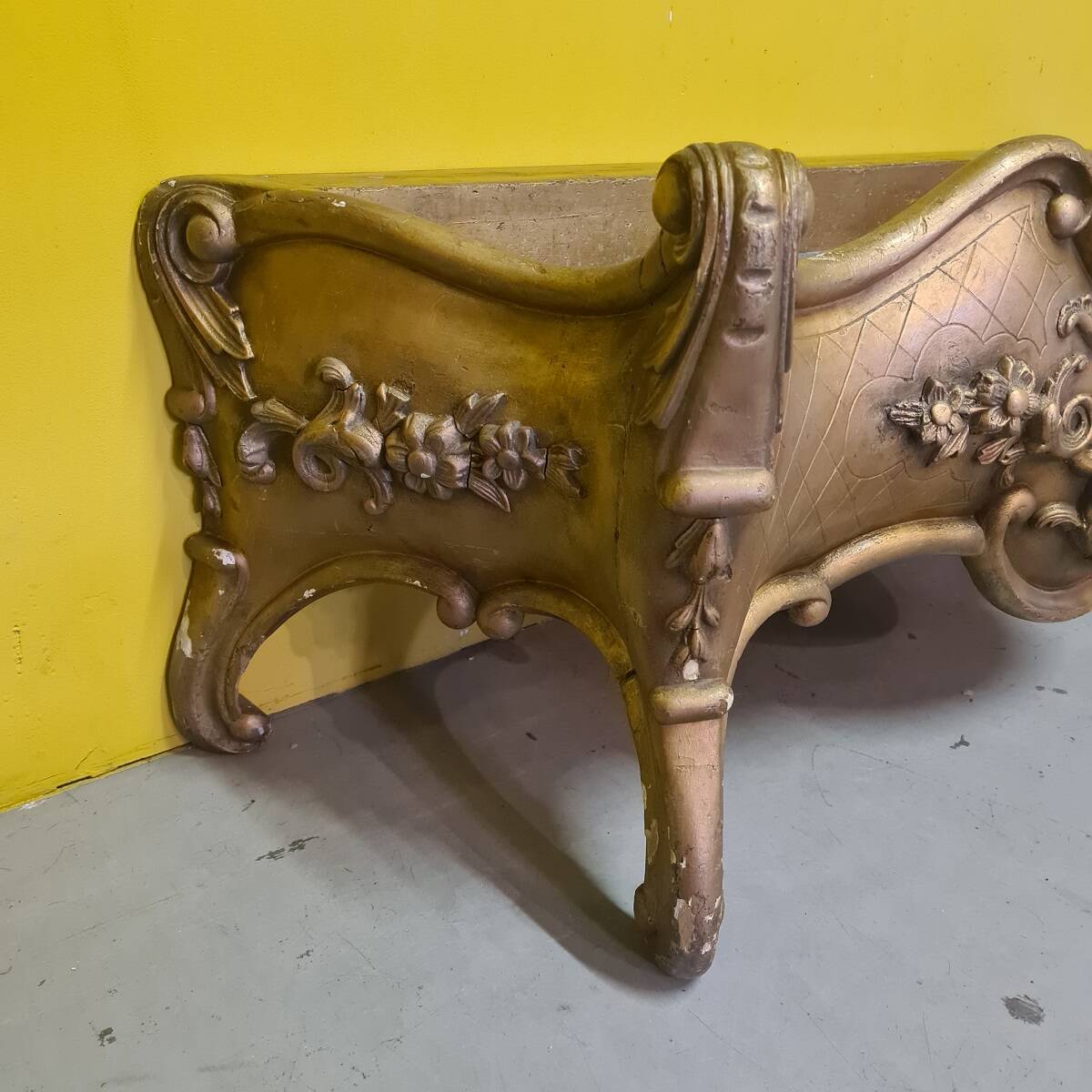 Louis Quinze Style Wooden Hallway Jardiniere, from the late 1800s.