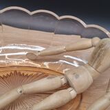 Val Saint Lambert pink salad bowl