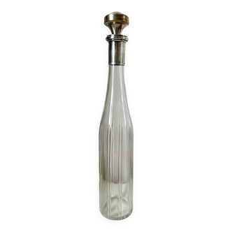Crystal and silver bottle