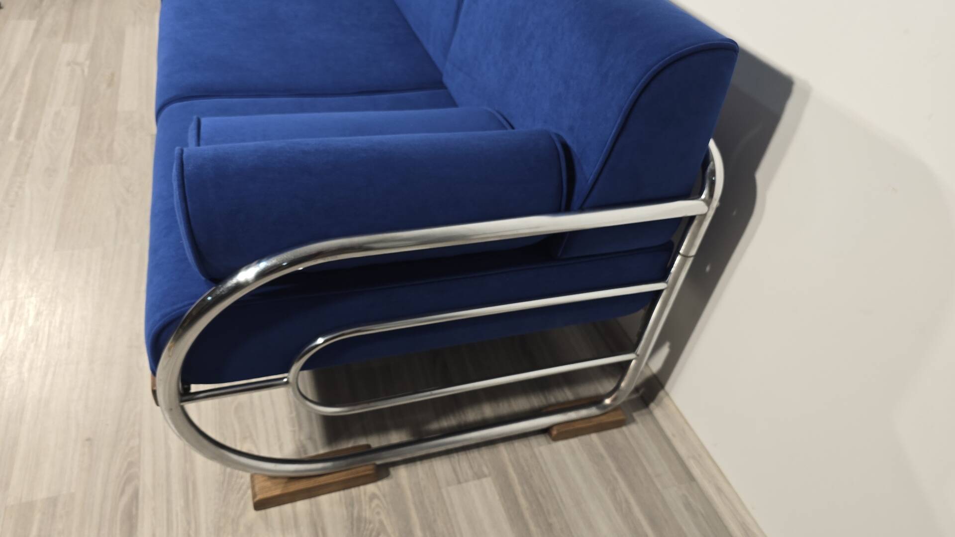 Bauhaus Chrome Sofa by Robert Slezak for Slezak Factories, 1930s