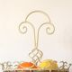 Display 2-tiered structure patinated metal rattan baskets