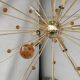 Amber “star” murano glass sputnik chandelier