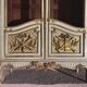 Bookcase in gilded wood and restored wood from the Napoleonic III period.