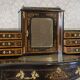 Bureau secrétaire pour dames en acajou et pin plaqué en acajou des années 1950.