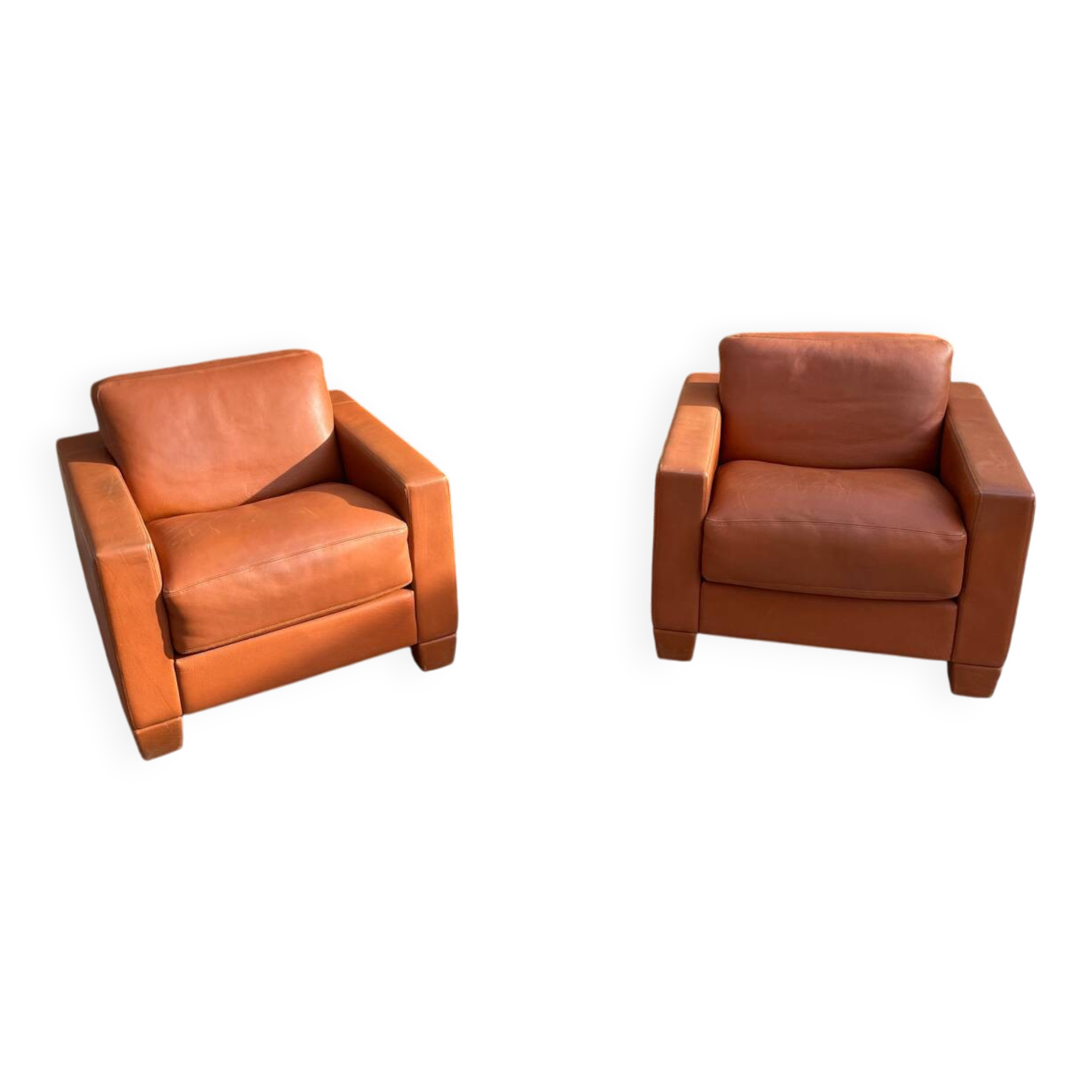 Pair of De Sede DS17 Armchairs