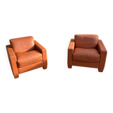 Pair of De Sede DS17 Armchairs