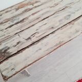 Old patinated farm table with 2 drawers