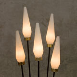 Floor lamp with five shades