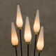 Floor lamp with five shades