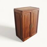 1950s handcrafted cabinet - Solid mahogany wood - Unique piece