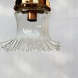 Baladeuse globe en verre opalin avec jupon