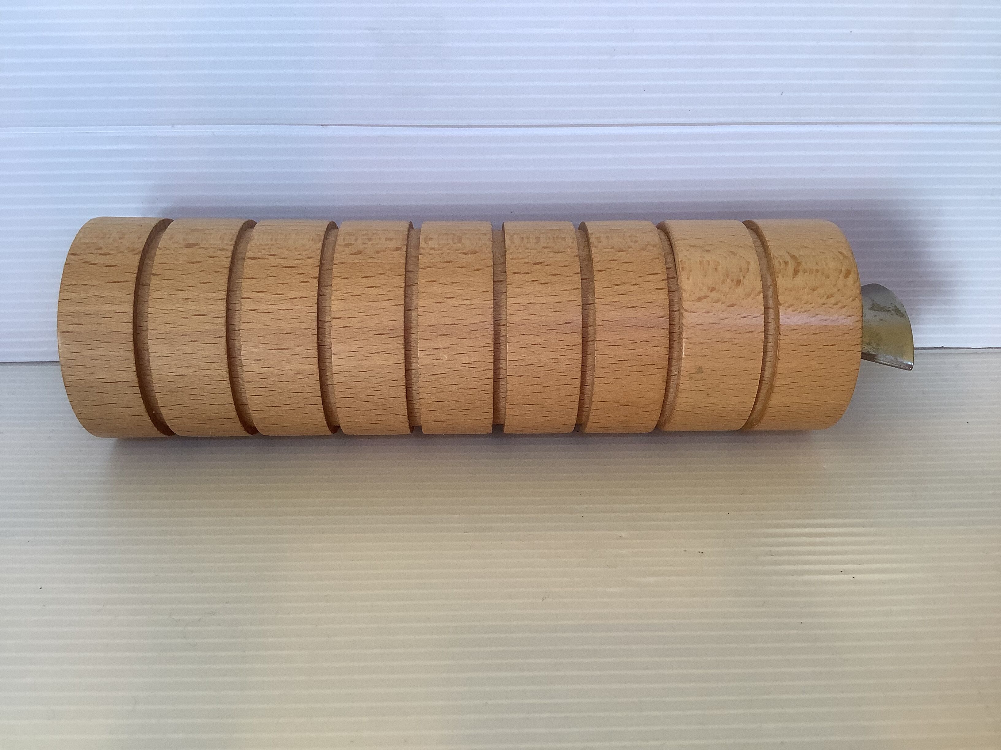 Scandinavian style legnoart wooden pepper mill