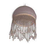 Pink pearl glass chandelier, charleston style