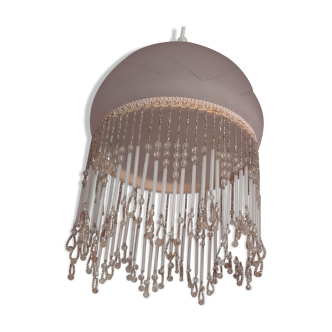 Pink pearl glass chandelier, charleston style