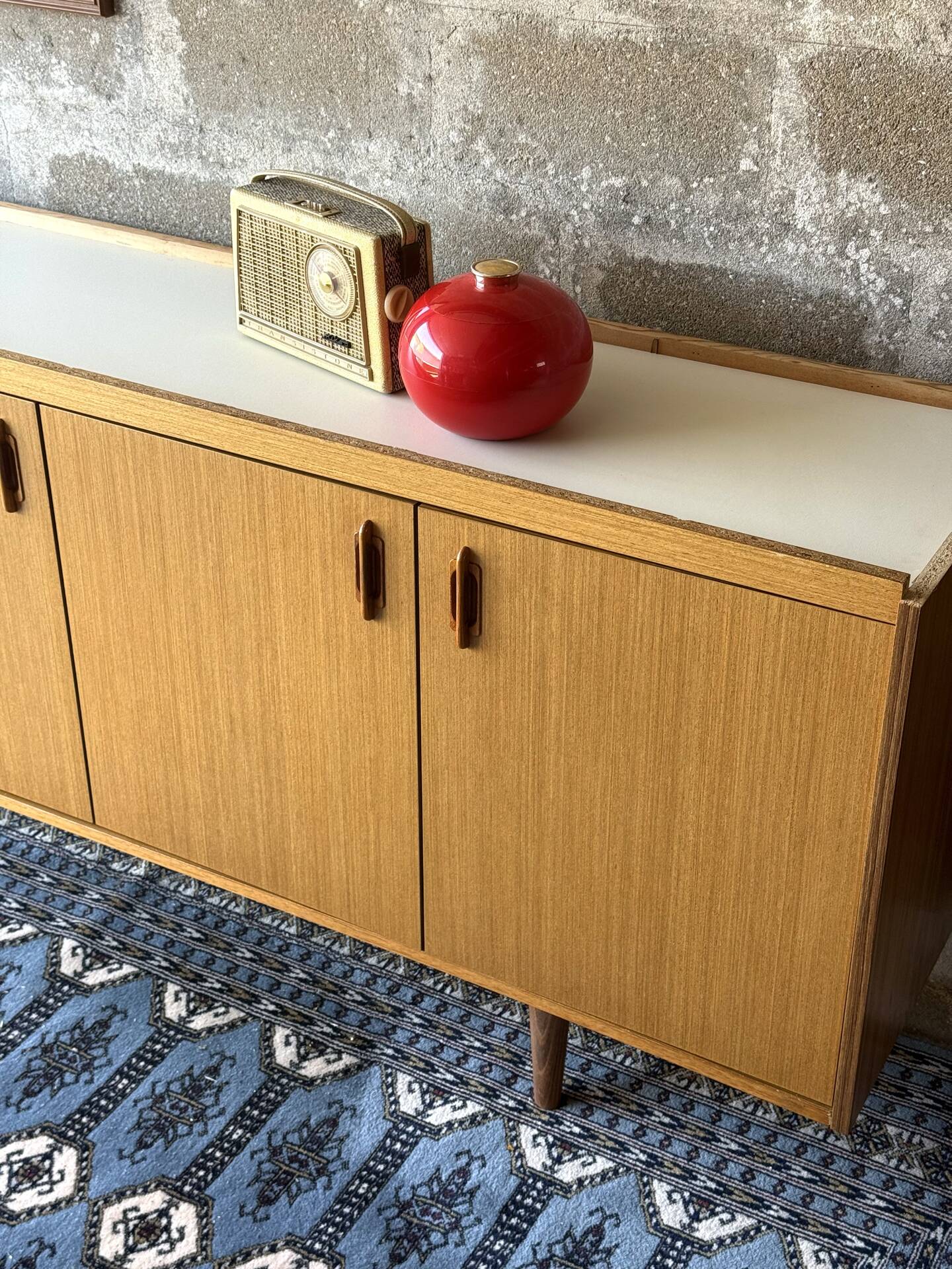 Enfilade scandinave vintage en teck, 1970