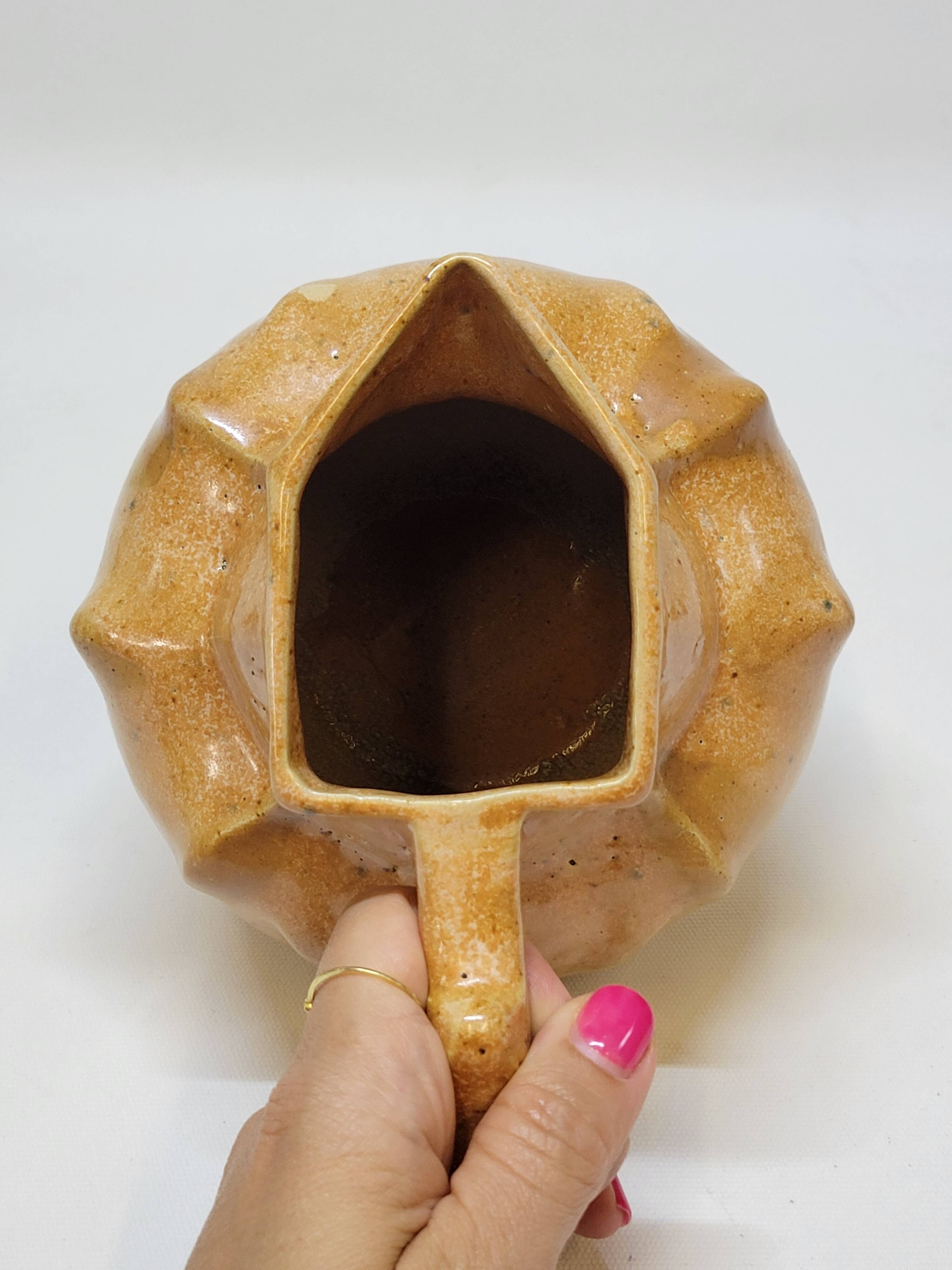 Antique Art Deco Art Nouveau Stoneware Pitcher Carafe 1 Liter