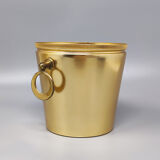 1960s Gorgeous Cocktail Shaker With Ice Bucket in Aluminium. Made in Italy