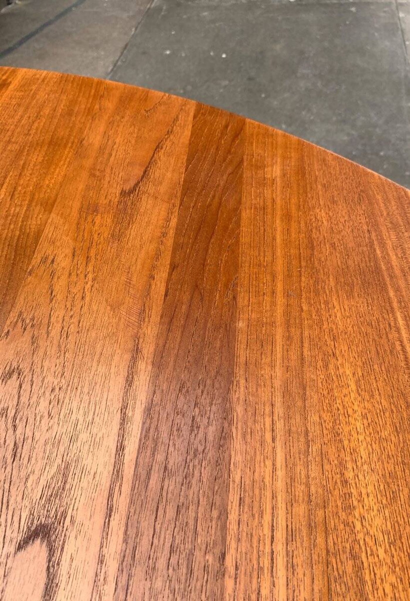 Large Danish brutalist coffee table in solid teak, 1960s.
