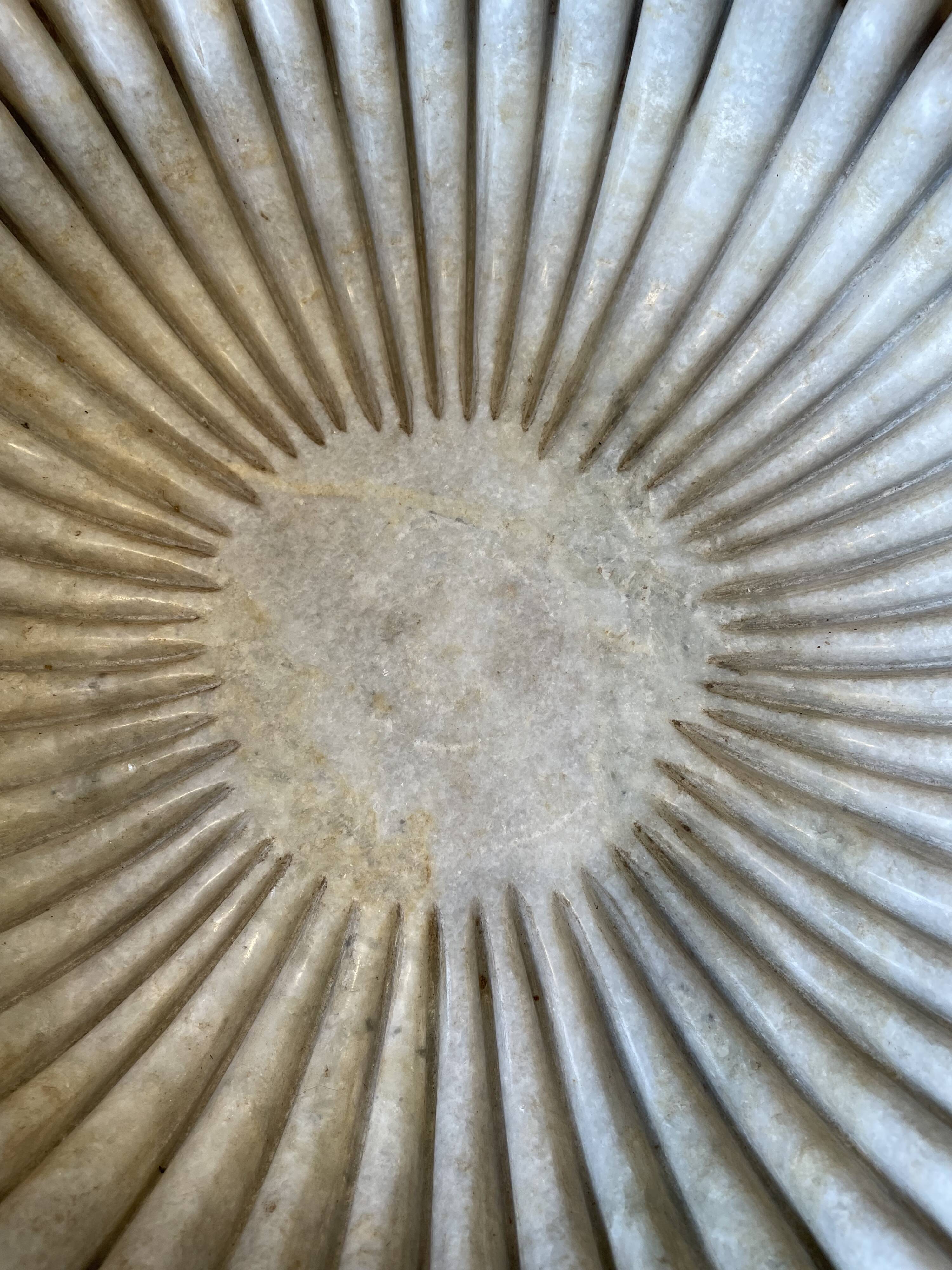 Hand-carved marble platter