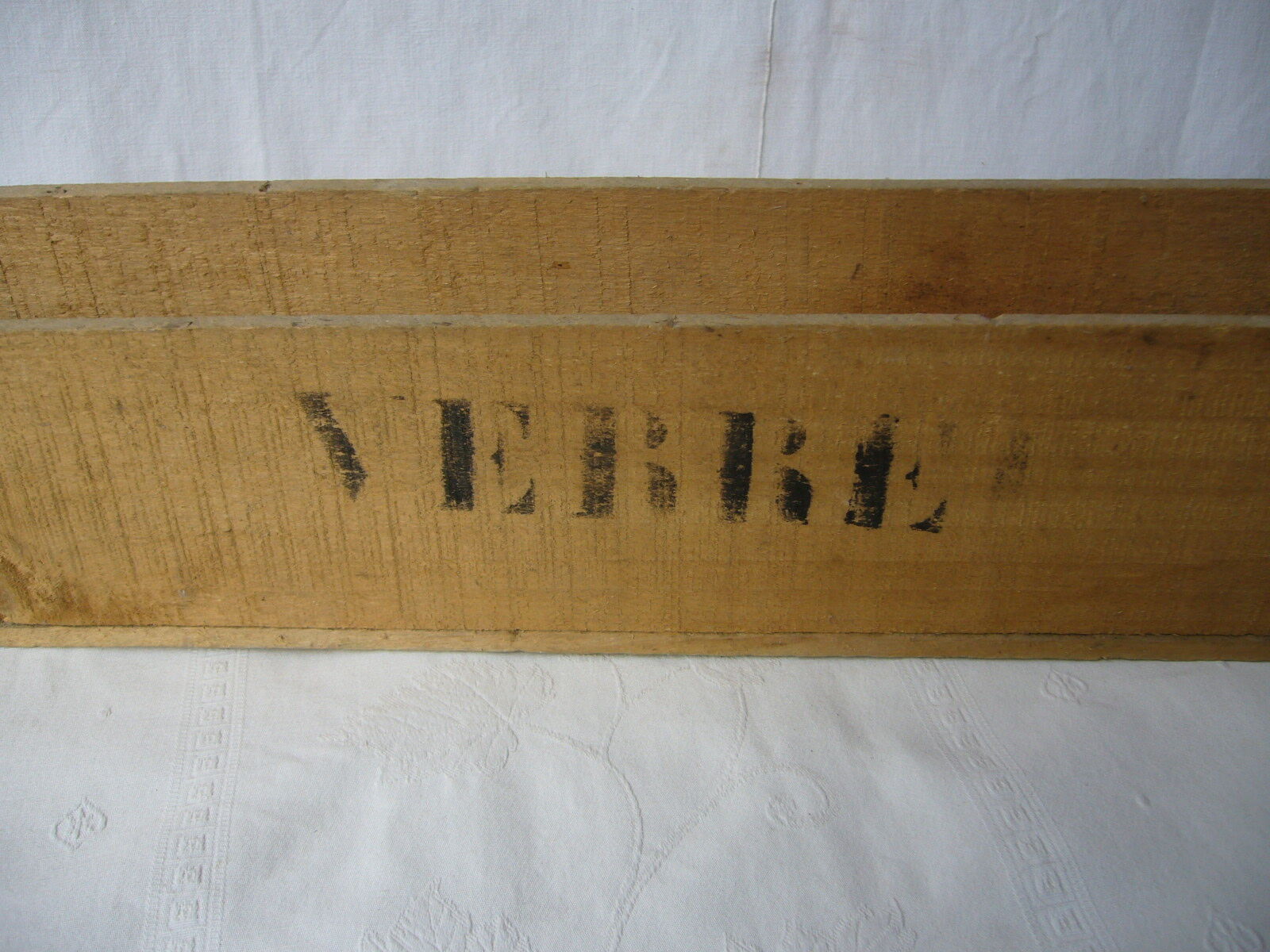 Rectangular old wooden box