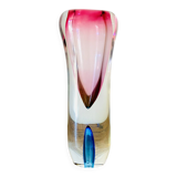 Vase en verre sommerso de Murano, années 1960, dans le style de Flavio Poli